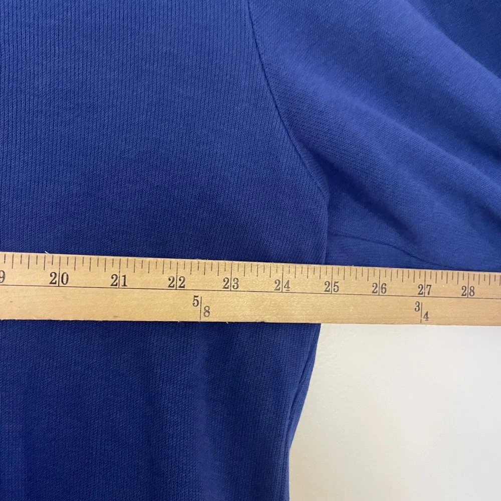 Cutter & Buck Men's Blue V‎ Neck Long Sleeve Cotton Pullover Sweatshirt Sz Large